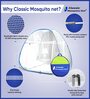 King Size Polyester Foldable Mosquito Net In Pink