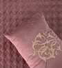Pink 572 GSM Cotton King Sized Double Bedding set With 2 Pillow Covers And 1 Cushion Cover