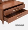 Kingsley Brown Colour Dressing Table In Matte Finish