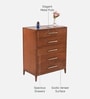 Kingsley Chest Of Drawer In Brown Colour