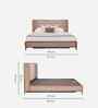 Kingsley Queen Size Bed In Beige Finish