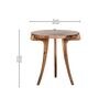 Kingsmere Side Table In Walnut Finish