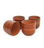 Kinki 200ml Brown (Set of 4) Glass Tea Khullad