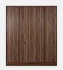 Kioshi 4 Door Wardrobe in Columbia Walnut Finish with Mirror & Lock