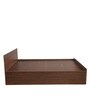 Kioshi King Size Bed in Walnut Finish with Box Storage