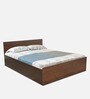 Kioshi King Size Bed in Walnut Finish with Box Storage