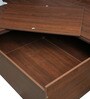 Kioshi King Size Bed in Walnut Finish with Box Storage