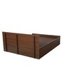 Kioshi King Size Bed in Walnut Finish with Box Storage