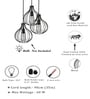 Kiosk Black Metal Cluster Hanging Light