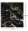 Black Polypropylene Abstract 5 x 3 Feet Machine Made Carpet