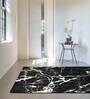 Black Polypropylene Abstract 5 x 3 Feet Machine Made Carpet
