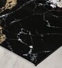 Black Polypropylene Abstract 5 x 3 Feet Machine Made Carpet