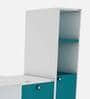 Kipling Hutch Desk in Frosty White And Ocean Green Finish
