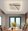 Kira Black Aluminium and Acrylic LED Smart Voice Assist Chandelier