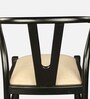 Kira Solid Wood Dining Chair In Black Colour