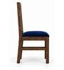 Kiran 6 Seater Dining Set In Provincial Teak Finish With Navy Blue Colour Chair Kiran 6 Seater Dining Set In Provincial Teak Finish With Navy Blue Colour Chair