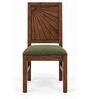 Kiran 6 Seater Dining Set In Provincial Teak Finish With Olive Green Colour Chair Kiran 6 Seater Dining Set In Provincial Teak Finish With Olive Green Colour Chair