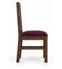 Kiran 6 Seater Dining Set In Provincial Teak Finish With Plum Colour Chair Kiran 6 Seater Dining Set In Provincial Teak Finish With Plum Colour Chair