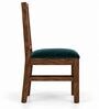 Kiran 6 Seater Dining Set In Provincial Teak Finish With Teal Green Colour Chair Kiran 6 Seater Dining Set In Provincial Teak Finish With Teal Green Colour Chair