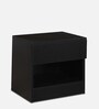 Kireina Bedside Table in Brown Finish with Drawer