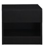 Kireina Bedside Table in Brown Finish with Drawer
