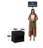 Kireina Bedside Table in Brown Finish with Drawer