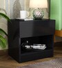 Kireina Bedside Table in Brown Finish with Drawer