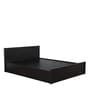 Kireina Queen Size Bed in Brown Finish with Box Storage