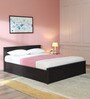 Kireina Queen Size Bed in Brown Finish with Box Storage
