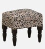 Kirit Fabric Seating Stool In Multicolor