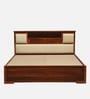 Kirtorf Sheesham Wood King Size Bed In Honey Oak Finish With Box Storage