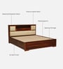 Kirtorf Sheesham Wood King Size Bed In Honey Oak Finish With Box Storage