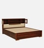 Kirtorf Sheesham Wood King Size Bed In Honey Oak Finish With Box Storage