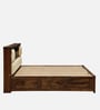Kirtorf Sheesham Wood King Size Bed In Provincial Teak Finish With Box Storage