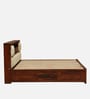 Kirtorf Sheesham Wood Queen Size Bed In Honey Oak Finish With Box Storage
