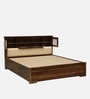 Kirtorf Sheesham Wood Queen Size Bed In Provincial Teak Finish With Box Storage