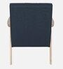 Kitami Solid Wood 1 Seater Sofa in Natural & Navy Finish