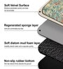 White Floral Design Kitchen Floor Runner and Mat Combo Pack of 2