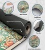 White Floral Design Kitchen Floor Runner and Mat Combo Pack of 2