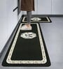 White Birds Design Kitchen Floor Runner and Mat Combo Pack of 2