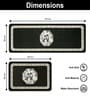 White Birds Design Kitchen Floor Runner and Mat Combo Pack of 2