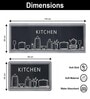 Grey Kitchen Design Kitchen Floor Runner and Mat Combo Pack of 2