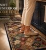 Pack of 2 Multicolor Traditional Runner and Door Mat Combo