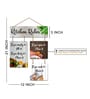 Kitchen Rules Fill Clean Close Share Wooden Wall Hanging