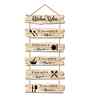 Funny Kitchen Rules Wooden Wall Hanging