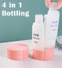 Travel 4 In 1 Shampoo Cream Lotion Storage Plastic Dispenser Bottle