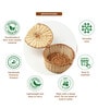 Kitchen Storage Basket,Cane Gift Hamper,Fruit Baskets,Brown (L30 X W27 X H15 Cm)
