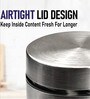 Kitchen Storage Jars Steel Body With See Through Window Jar, 700 ML, Pack of 1