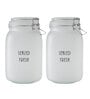 Kitchen Storage Round Jars Airtight Steel Lid 1500 ML- Pack of 2