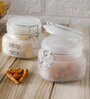 Kitchen Storage Round Jars Airtight Steel Lid 500 ML- Pack of 4